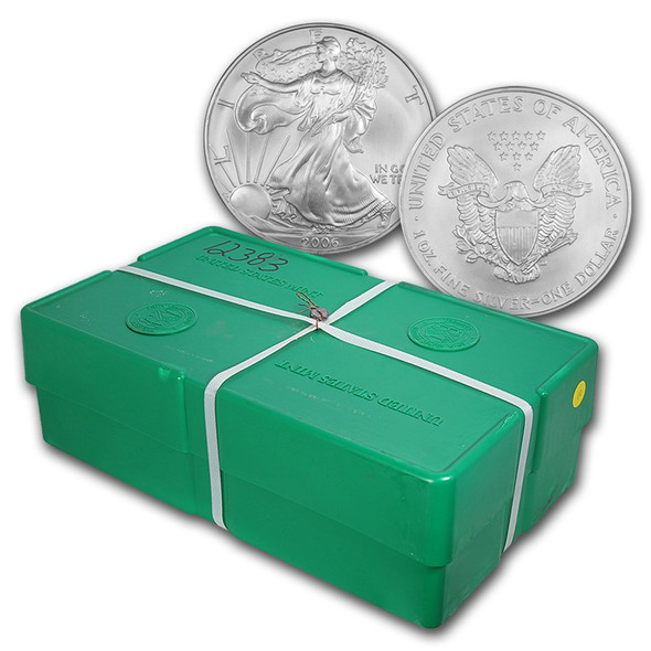 2006 1oz Silver Eagle 500 Coin-Monster Box BU