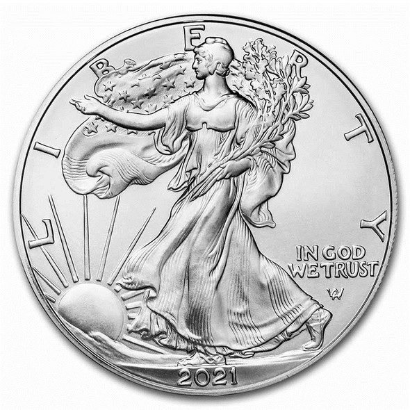2021 1oz American Silver Eagle Type 2 BU