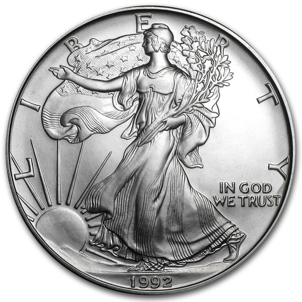 1992 1oz American Silver Eagle BU