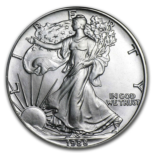 1988 1oz American Silver Eagle BU