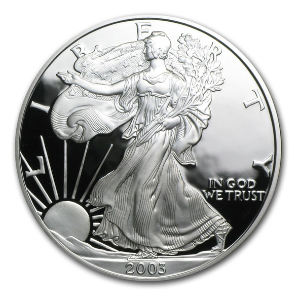 2003-W Proof Silver Eagle (Box & COA)