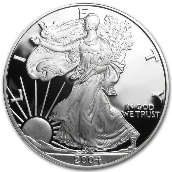 2004-W Proof Silver Eagle (Box & COA)