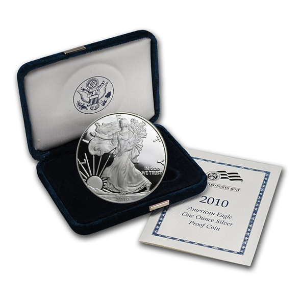 2010-W Proof Silver Eagle (Box & COA)