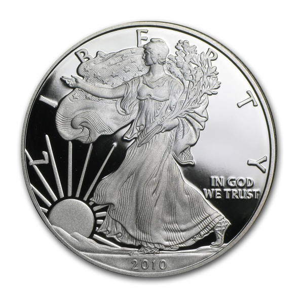 2010-W Proof Silver Eagle (Box & COA)