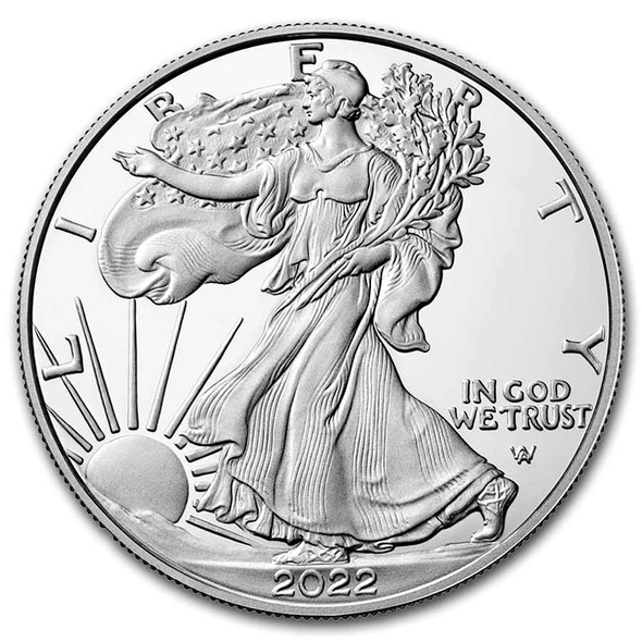 2022-S Proof Silver Eagle (Box & COA)