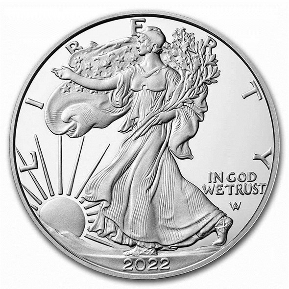 2022-W Proof Silver Eagle (Box & COA)