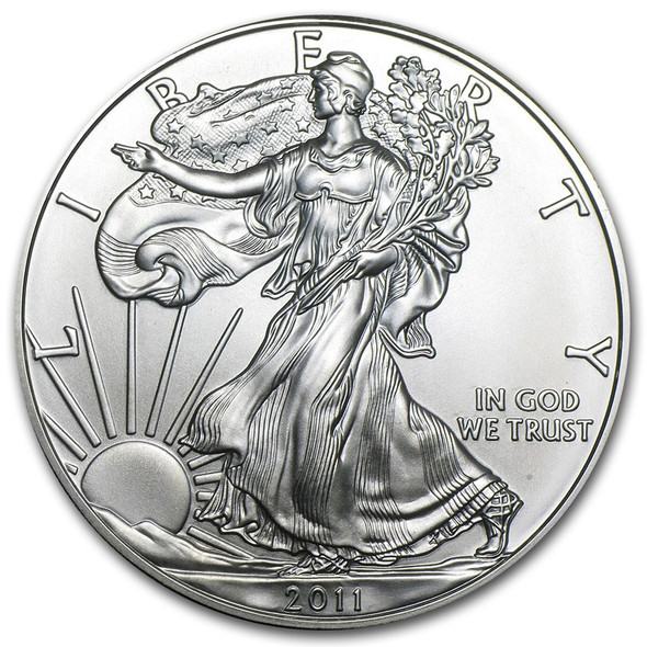 2011-W Burnished Silver Eagle (Box & COA)