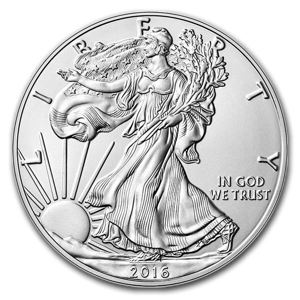 2016-W Burnished Silver Eagle (Box & COA)