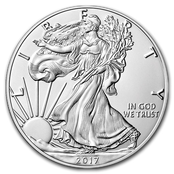 2017-W Burnished Silver Eagle (Box & COA)
