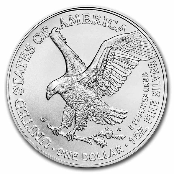 2021-W Burnished Silver Eagle Type 2 (Box & COA)
