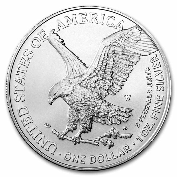 2025-W Burnished Silver Eagle (Box & COA)