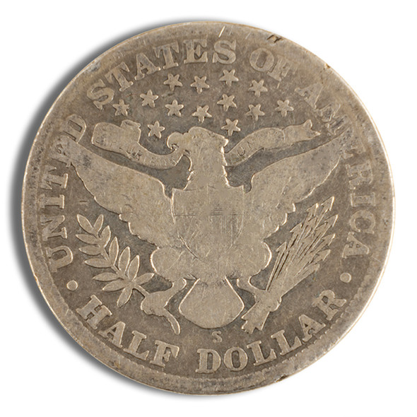 $1 FV 90% Silver Barber Half Dollars - Avg Circ