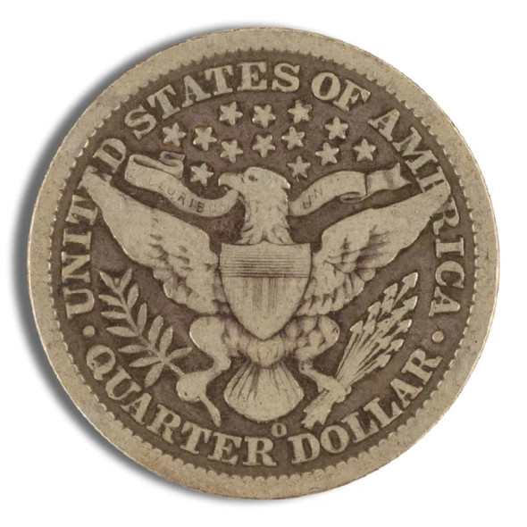 $1 FV 90% Silver Barber Quarters - VF