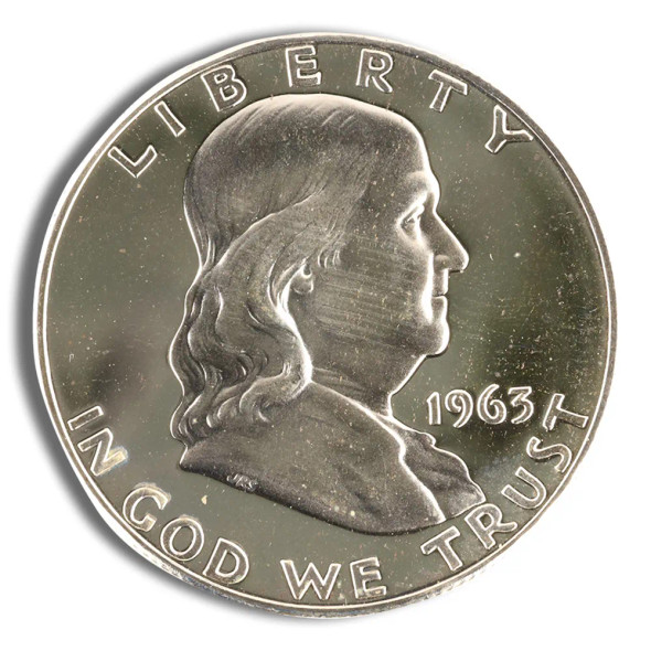 $1 FV 90% Silver Franklin Half Dollars Proof
