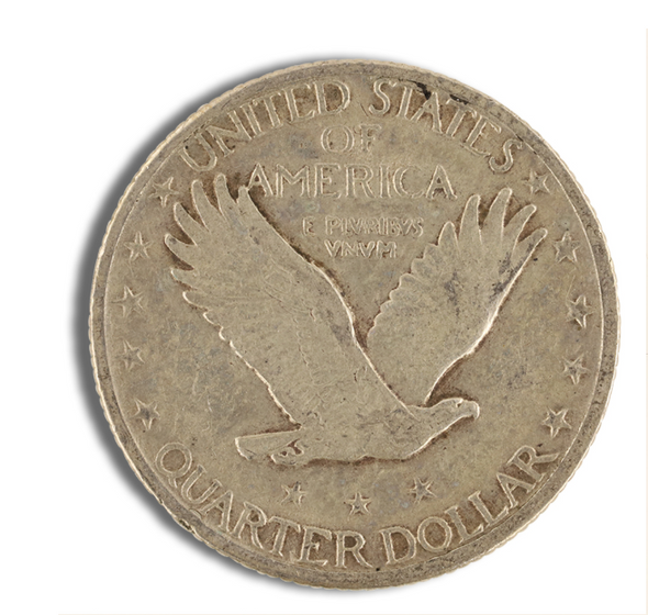 $1 FV 90% Silver Standing Liberty Quarters- XF