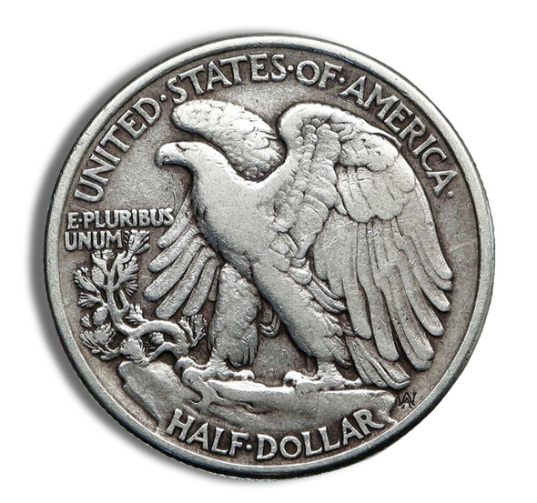 $1 FV 90% Silver Walking Liberty Half Dollar Avg Circ