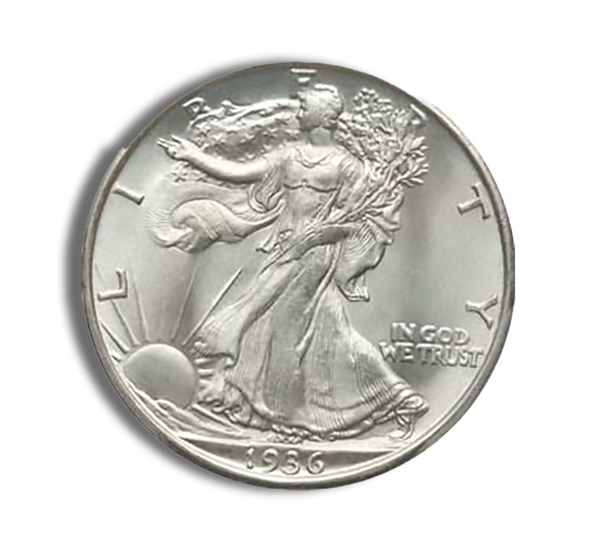 $1 FV 90% Silver Walking Liberty Half Dollars - BU