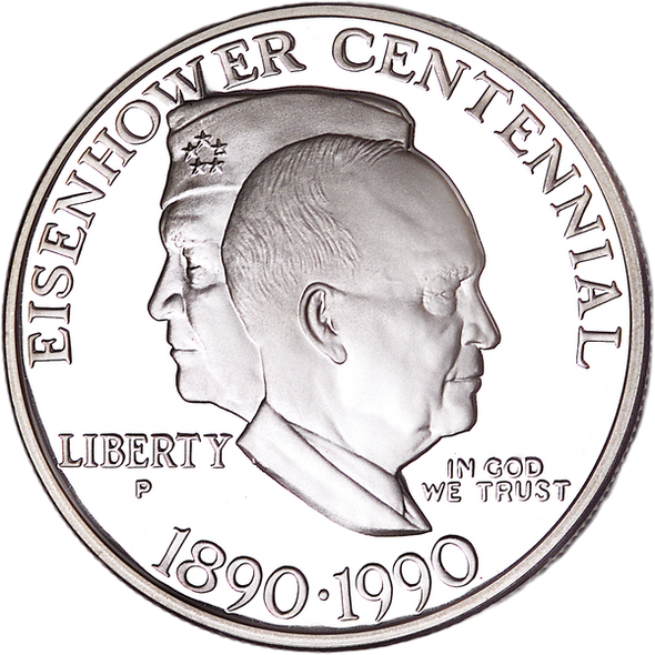 1990-P Eisenhower Silver Commemorative- Proof