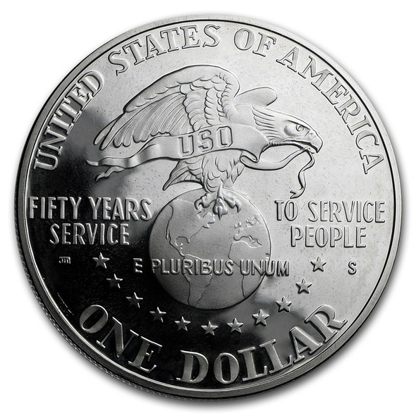1991-S $1 USO Silver Commemorative- Proof