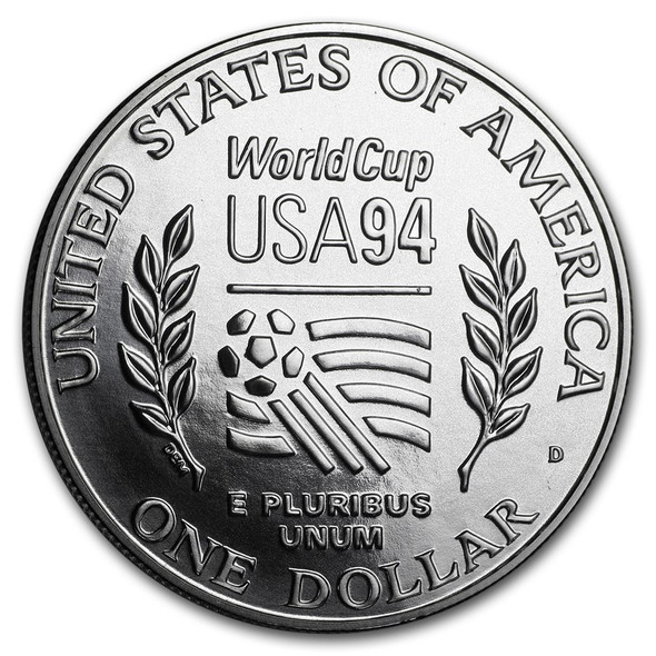 1994-D $1 World Cup Silver Commem - BU