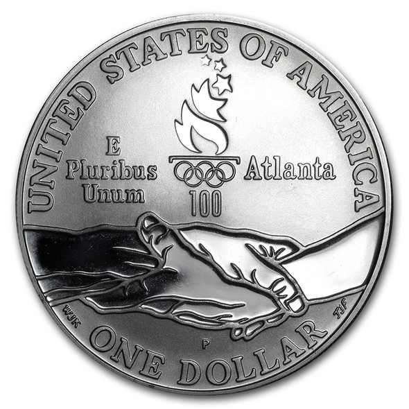 1995-P $1 Gymnast Silver Commem - Proof