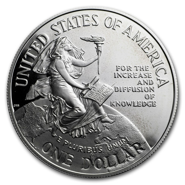1996-P $1 Smithsonian Silver Commem - Proof