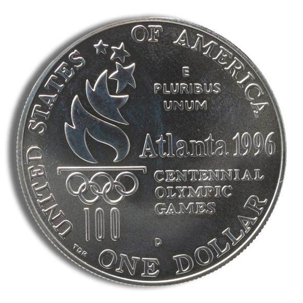 1996-D $1 Wheelchair Silver Commem - BU