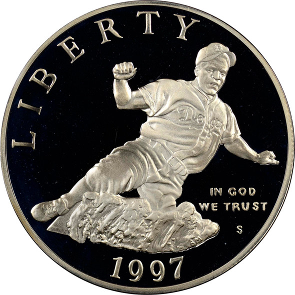 1997-S $1 Jackie Robinson Silver Commem - Proof