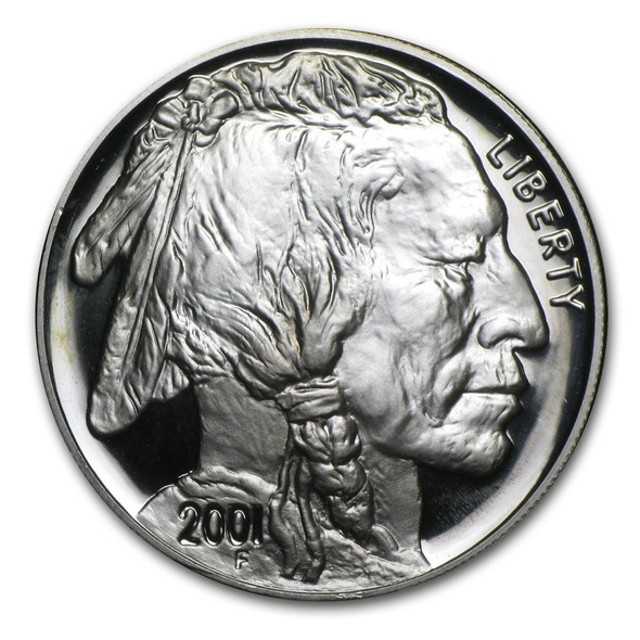 2001-P $1 Silver Buffalo Commem - Proof (w/Box & COA)