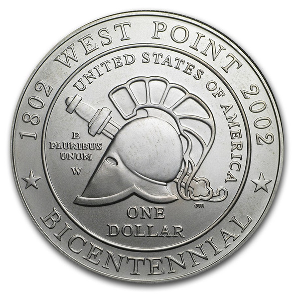 2002-W $1 West Point Silver Commem - BU