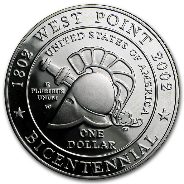 2002-W $1 West Point Silver Commem - Proof