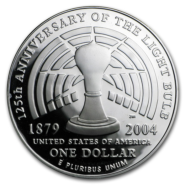 2004-P $1 Thomas A. Edison Silver Commem - BU