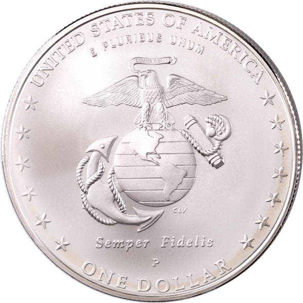 2005-P $1 Marine Corps Silver Commem - Proof