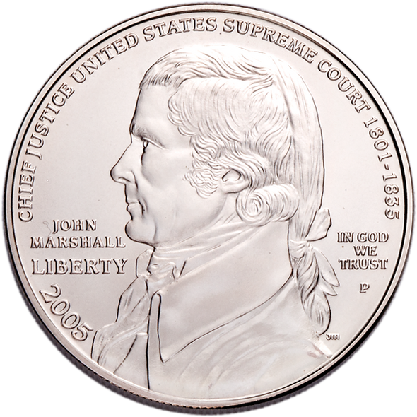 2005-P $1 John Marshall Silver Commem - BU
