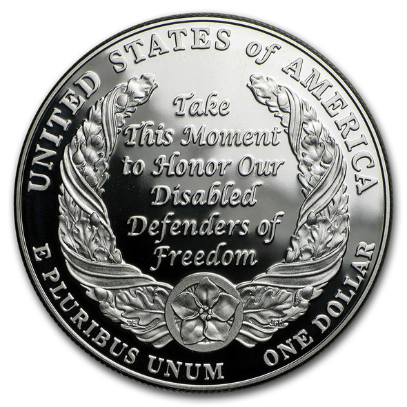 2010-W $1 Disabled Veterans Silver Commem - BU