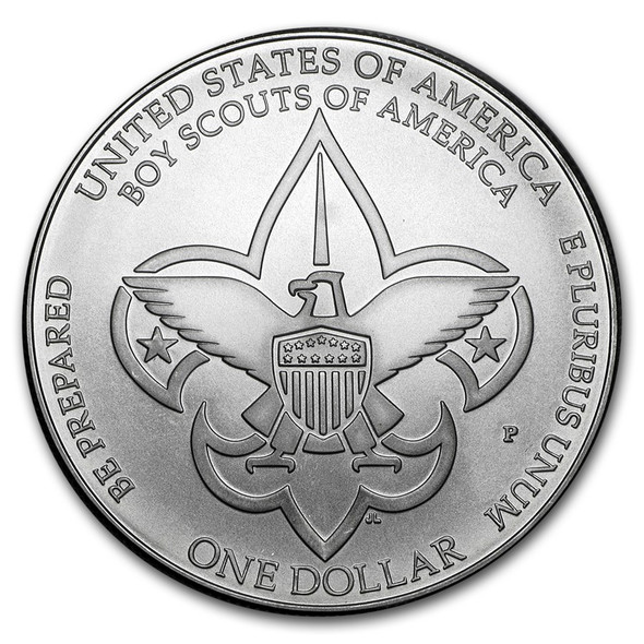 2010-P $1 Boy Scouts Silver Commem - BU