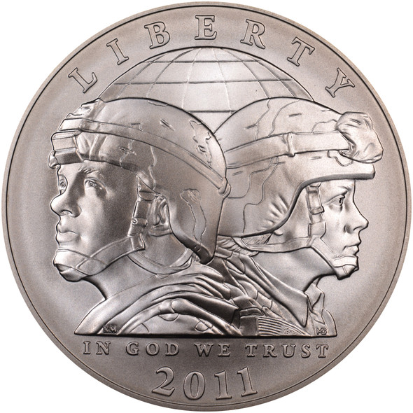 2011-S $1 US Army Silver Commem - BU