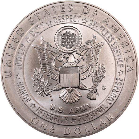 2011-S $1 US Army Silver Commem - BU