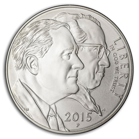 2015-P $1 March of Dimes Silver Commem - BU