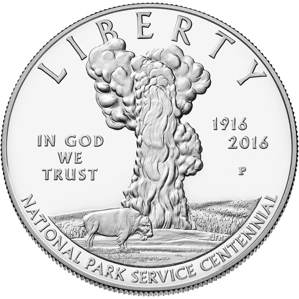 2016-P $1 National Park Service Centennial Silver Commem - Proof