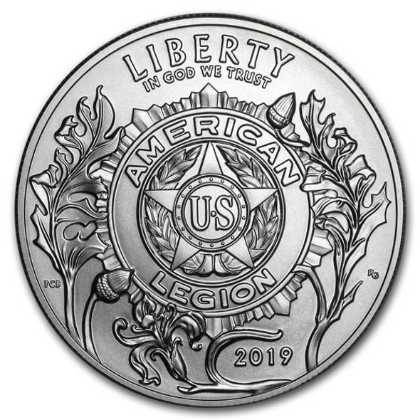 2019-P $1 American Legion Silver Commem - BU