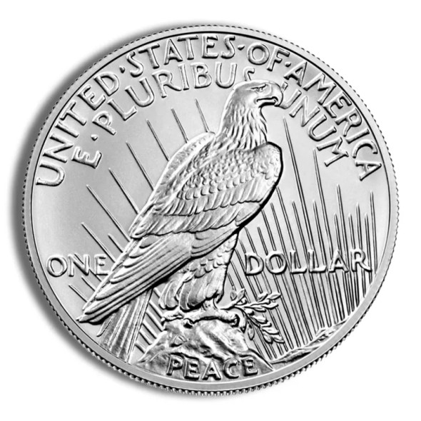 2021-P Peace Silver Dollar w/Box & COA