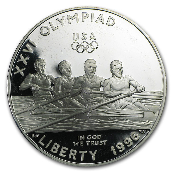 1996-P $1 Rowing Silver Commem - Proof