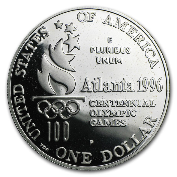 1996-P $1 Rowing Silver Commem - Proof