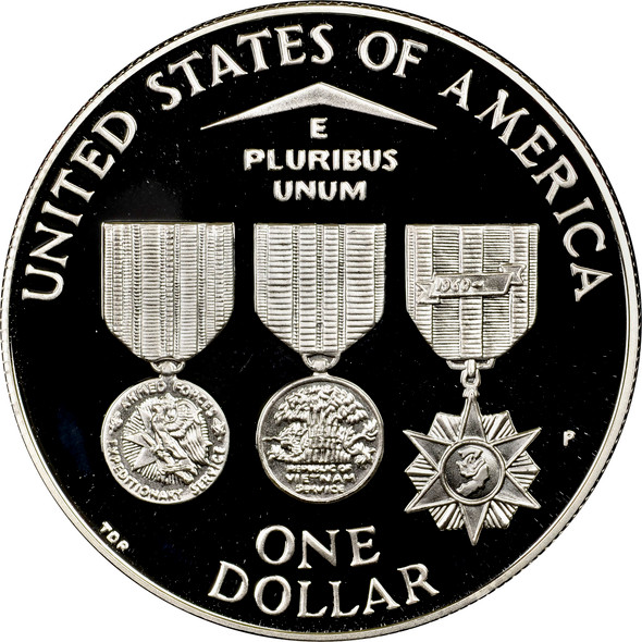 1994-P $1 Vietnam Vets Silver Commem - Proof