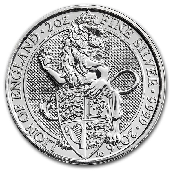 2016 2 oz Silver Great Britain Queen's Beasts - Lion 2016 2 oz Silver Great Britain Queen's Beasts - Lion