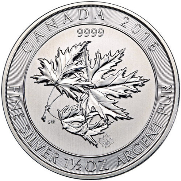 Canadian 1.5 oz SuperLeaf Silver Coin (Year Varies) Canadian 1.5 oz SuperLeaf Silver Coin (Year Varies)