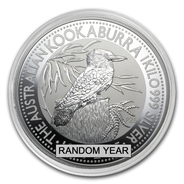 Australian Silver Kookaburra - Kilo - BU (Year Varies) Australian Silver Kookaburra - Kilo - BU (Year Varies)