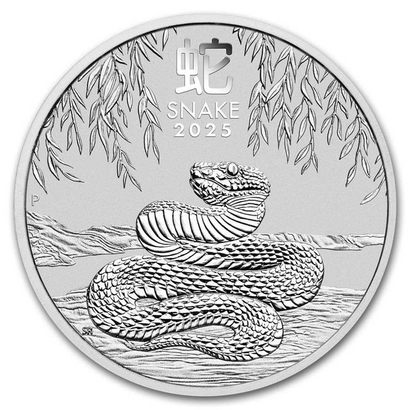 2025 2 oz Australia Silver Lunar Snake BU - Series III 2025 2 oz Australia Silver Lunar Snake BU - Series III