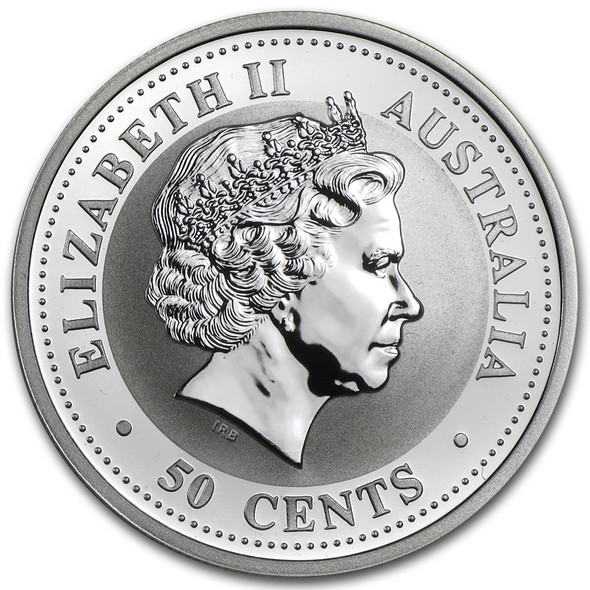 2004 1/2 oz Australia Silver Lunar Monkey BU - Series I 2004 1/2 oz Australia Silver Lunar Monkey BU - Series I